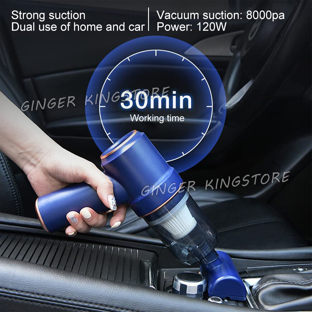42000RPM Cordless Handheld Car Vacuum Cleaner Mini Portable Auto Wireless Duster