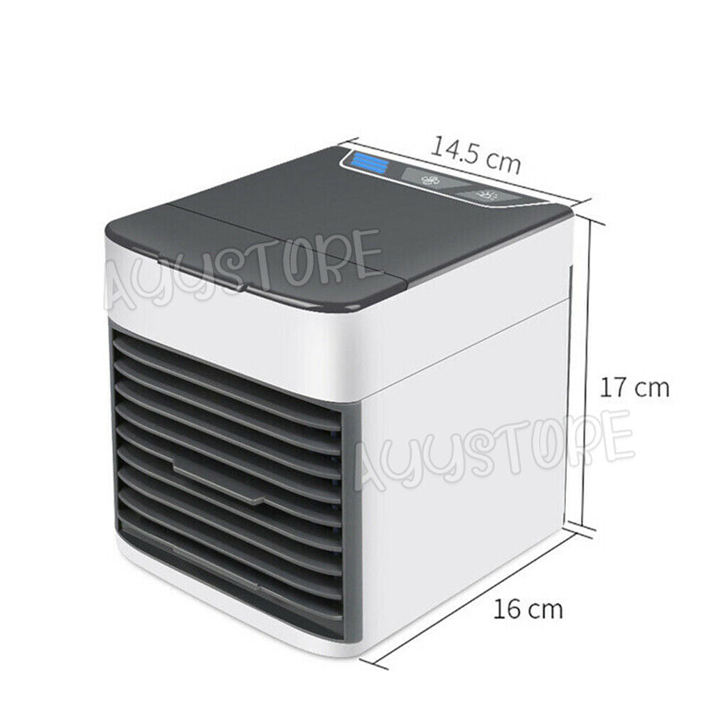 Portable Mini Air Cooler Fan Air Conditioner Cooling Fan Humidifier Desk USB Fan