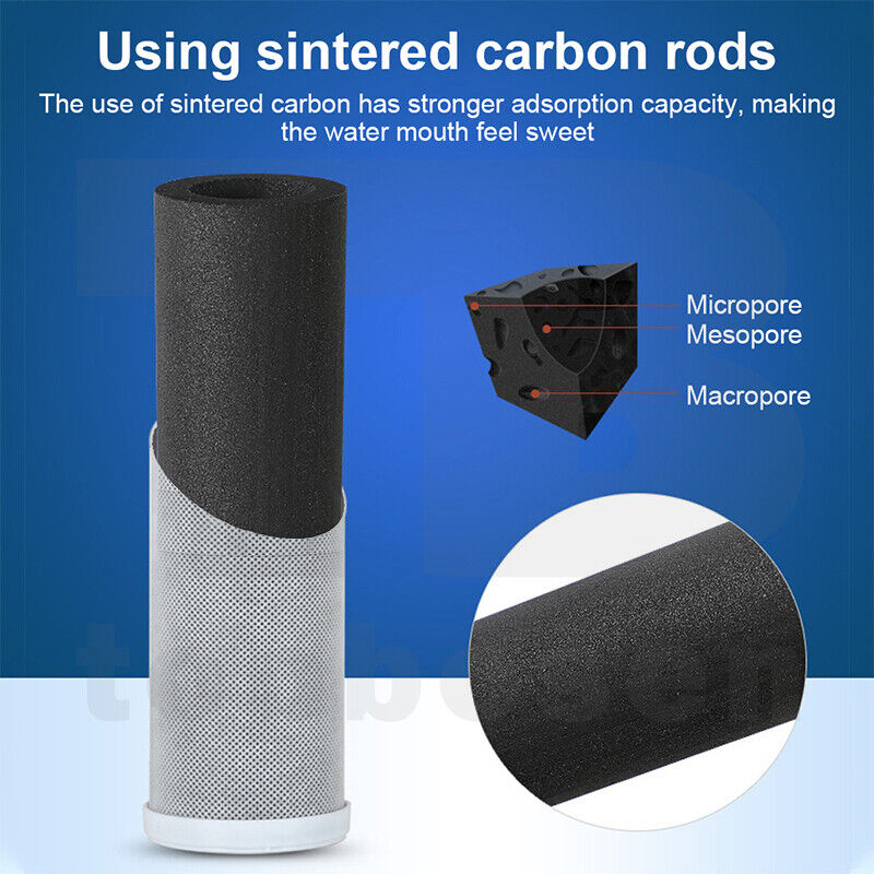 2 Set 0.5 Micron Sediment Coconut Carbon Replacement Water Filter Cartridges