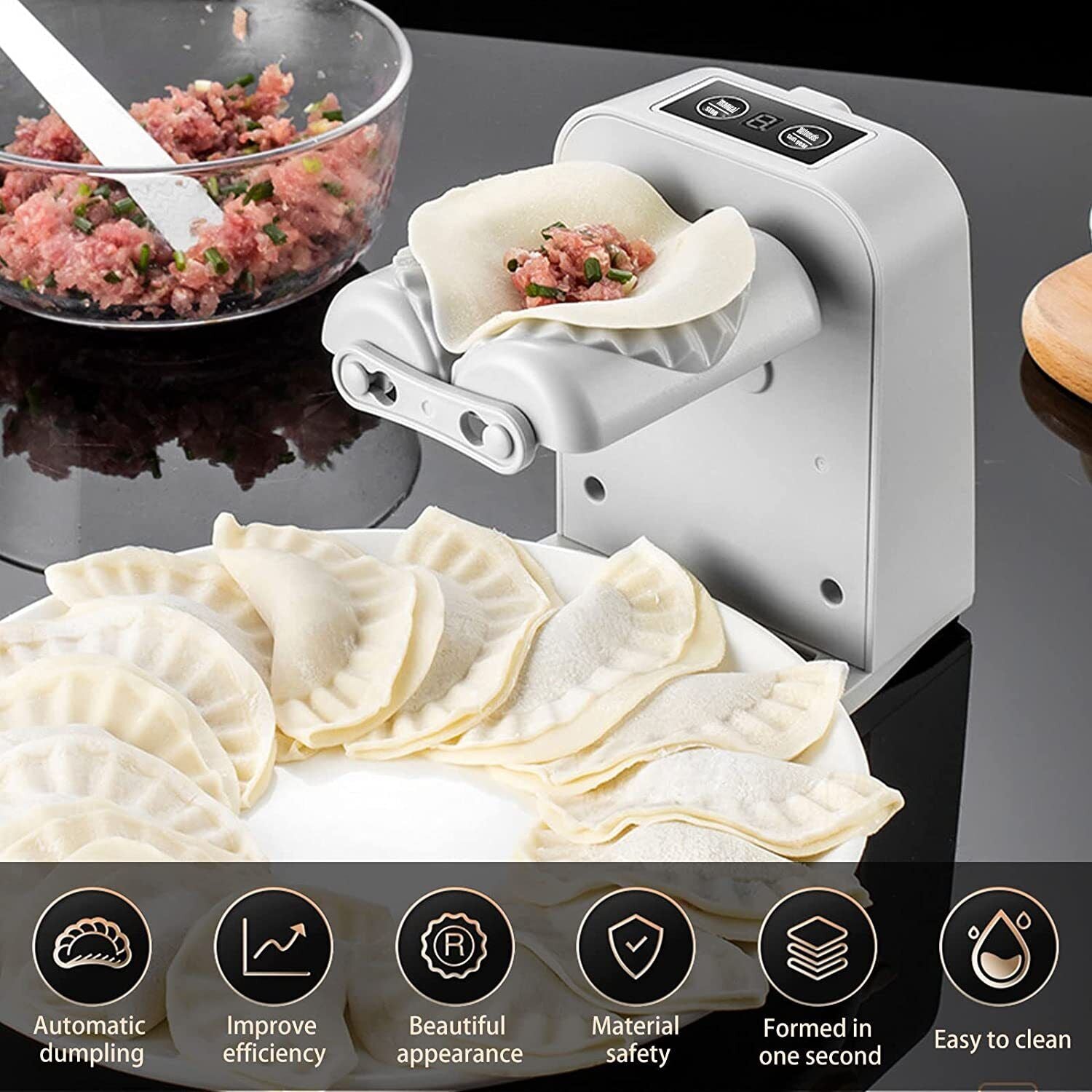 Automatic Electric Dumpling Maker Machine Household Pressing Maker Mould Mold