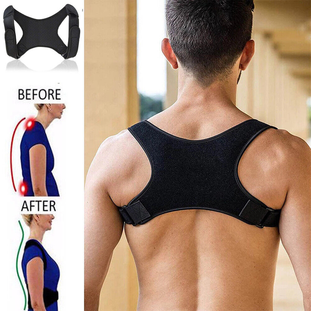 Adjustable Posture Corrector Back Shoulder Belt Support Body Brace Back Unisex