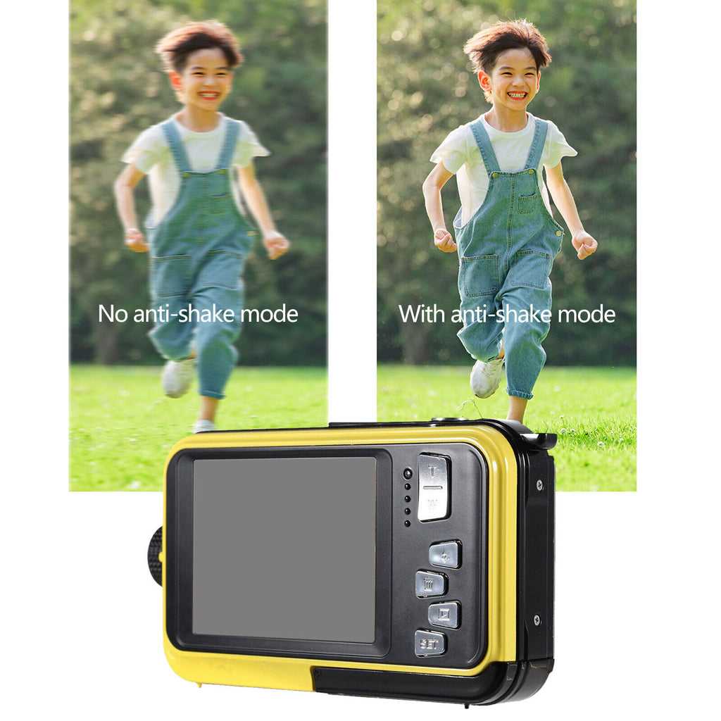 Dual Screens Full HD 2.7K 48MP Digital Camera LCD Displays Underwater Camera