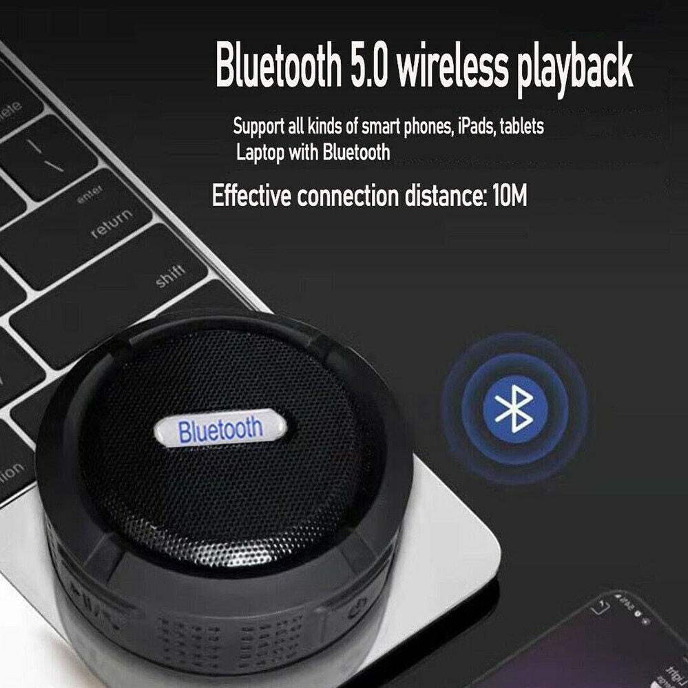 1/2X Portable Shower Handsfree Bluetooth Waterproof Music Speaker Wireless Car