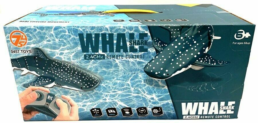 Whale Child Adult Prank Shark Electric Rc Remote Control Water Pool Lake Kid Toy