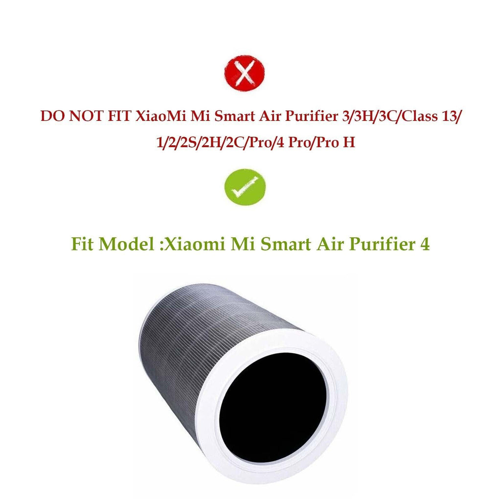 2X HEPA Filter for Xiaomi Mi Smart Antibacterial Air Purifier 4 PM2.5 Cartridge Replacement AU