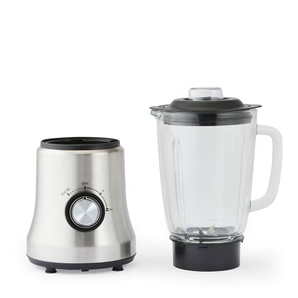 1.5 L Stainless Steel Blender with Glass Detachable Jug Ice Crusher Juicer
