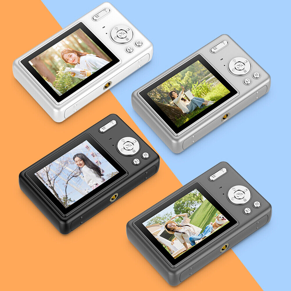4K HD 1080P Digital Camera 16X Zoom Portable Vlogging Camera 2.4 Inch IPS Screen