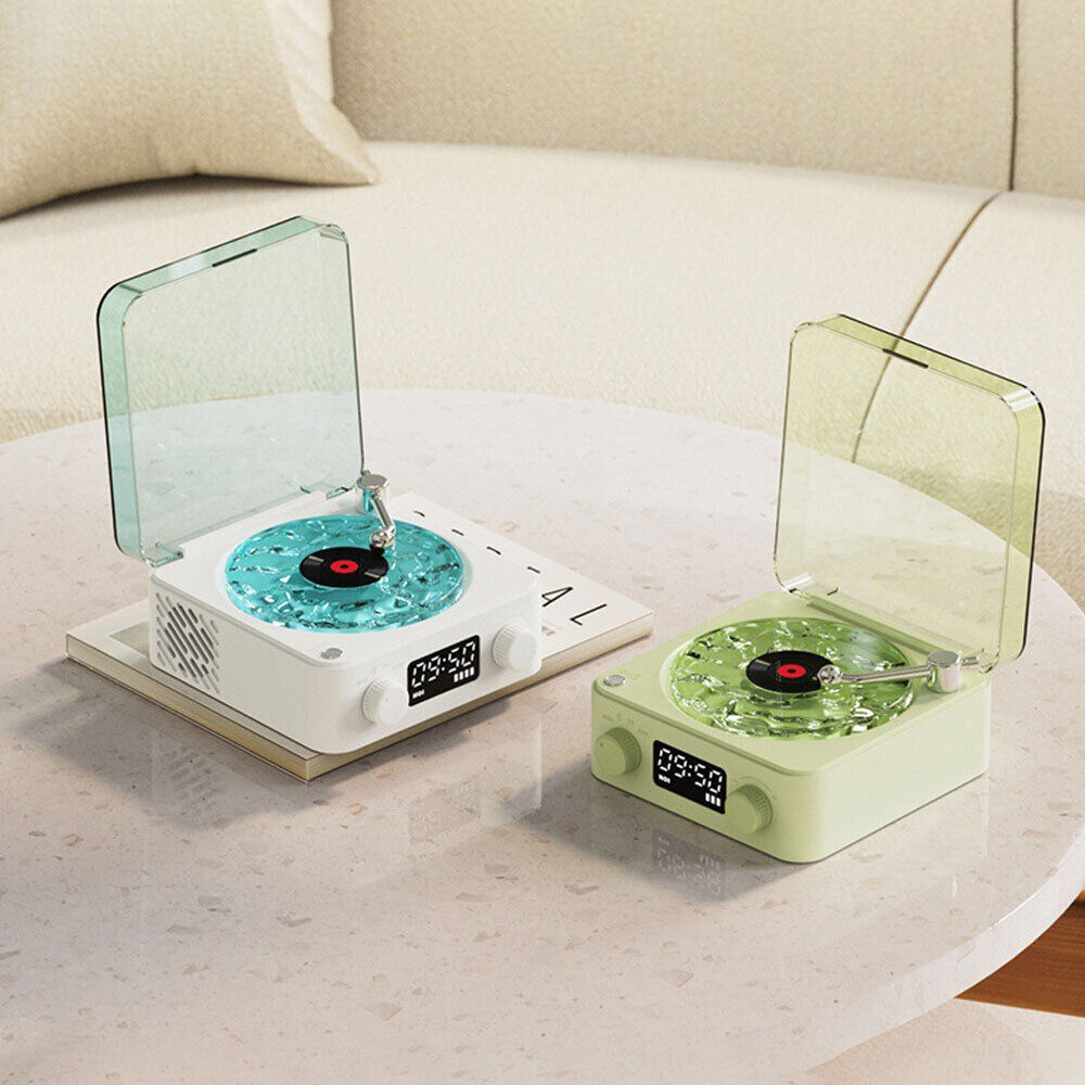 The Wavbk Vinyl Player, 2024 New Bluetooth Vinyl Record Player Waves, Four-Modes