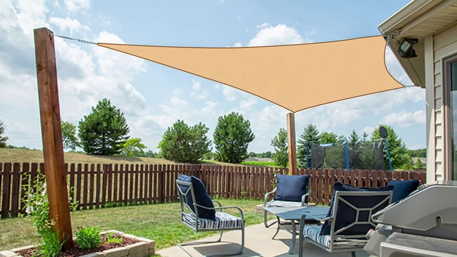 Sun Shade Sail Shade Cloth Extra Heavy Duty Grey 98% UV Block Shade Rectangle