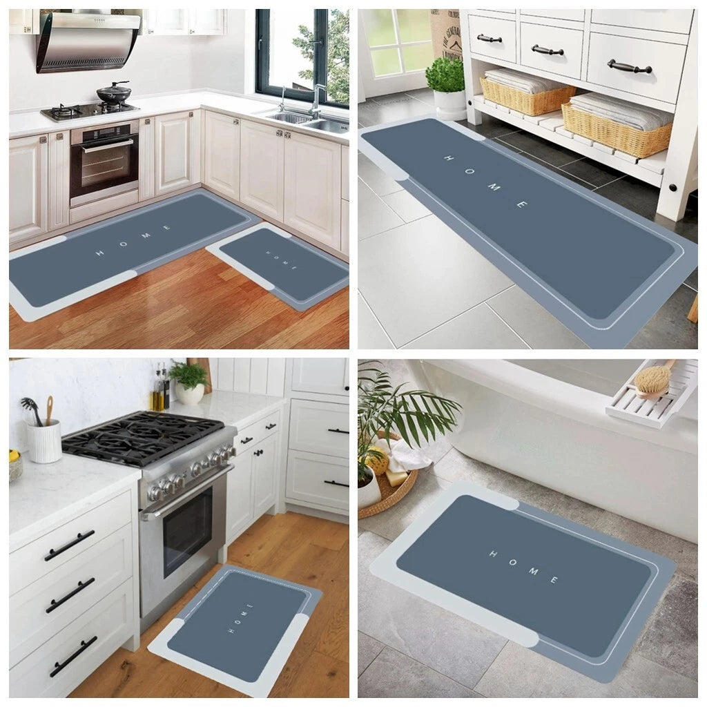 Bathroom Kitchen Non Slip Floor Diatom Mat Carpet Rug Super Absorbent Quick Dry