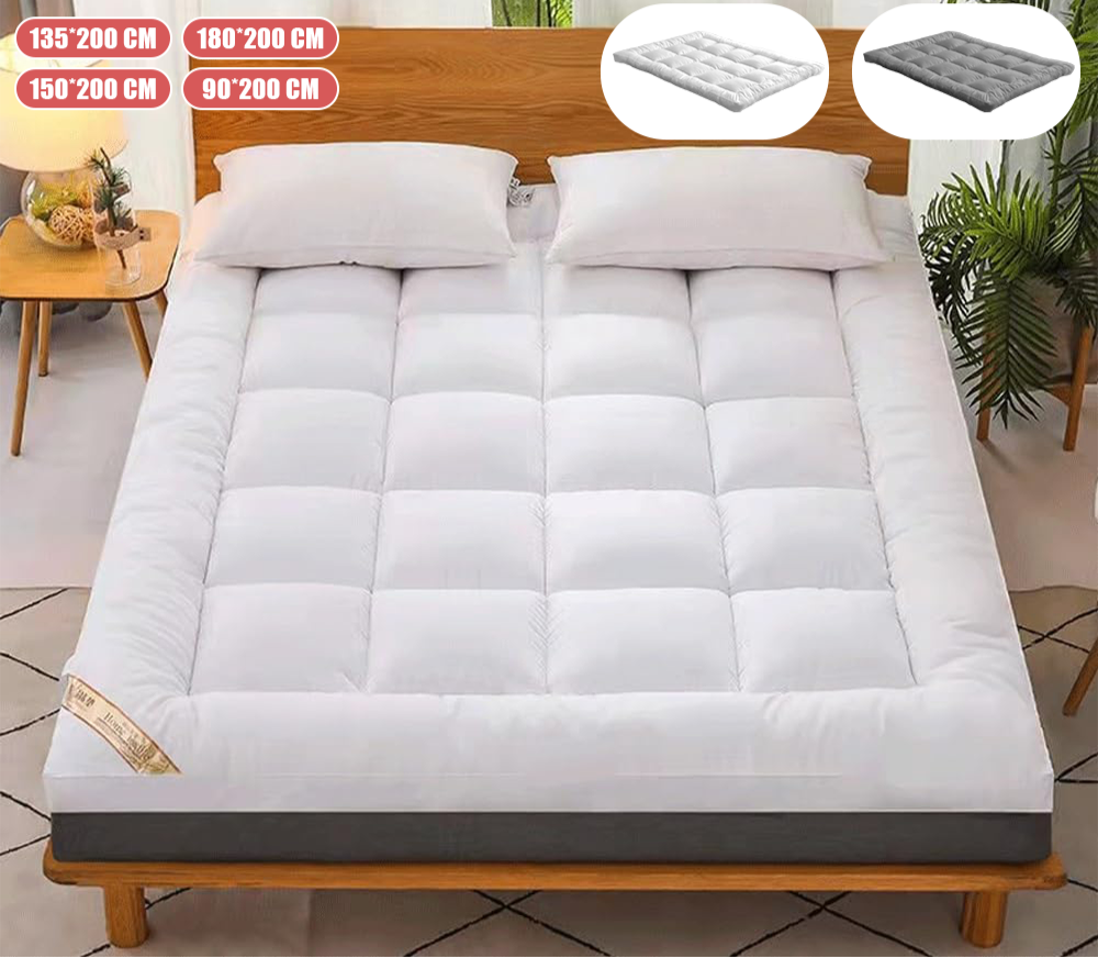 Bed Pillowtop Mattress Topper Mat Pad Protector Cover Single Double Queen King
