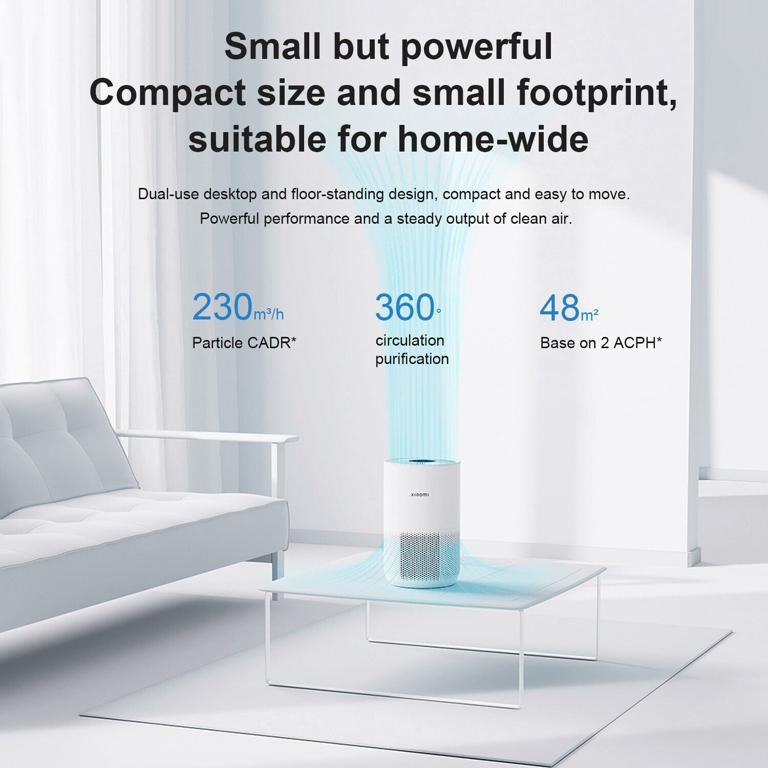 Xiaomi Smart Air Purifier 4 HEPA Filter Wifi APP Home Freshener Carbon Ioniser Cleaner