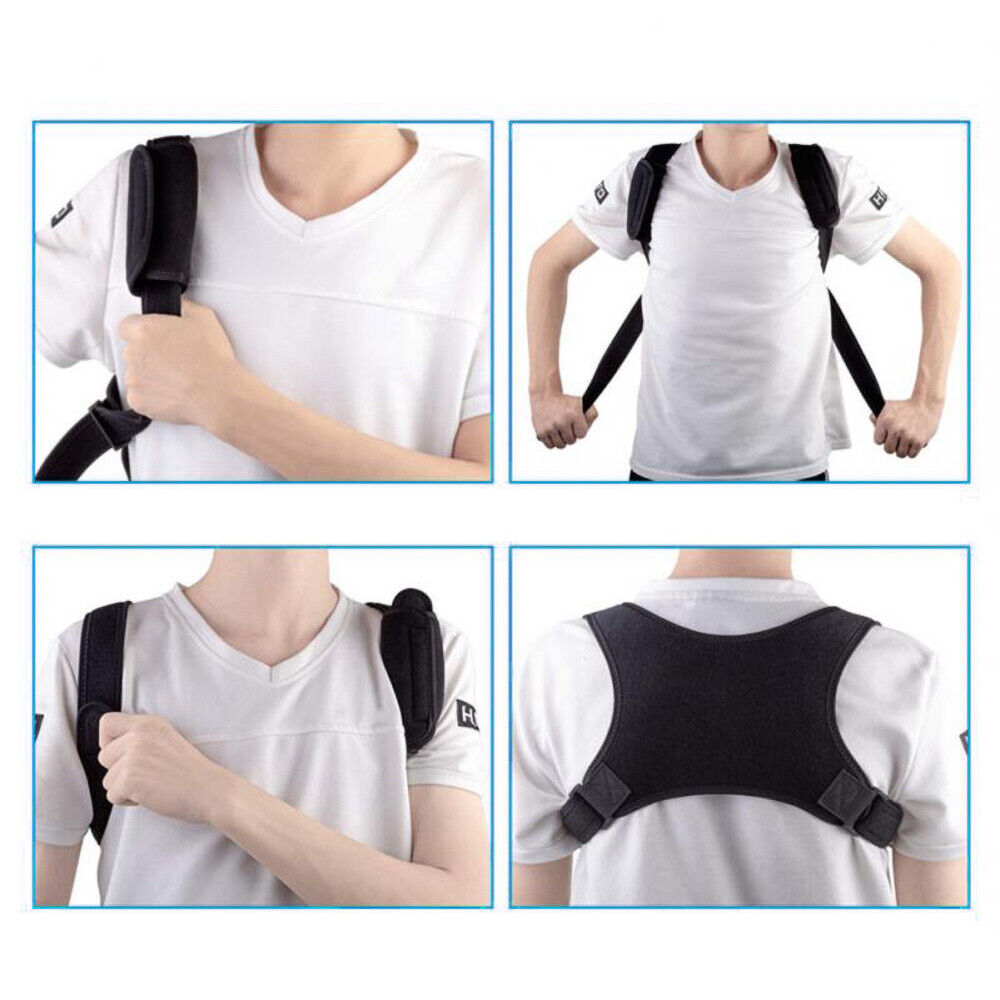 Adjustable Posture Corrector Back Shoulder Belt Support Body Brace Back Unisex