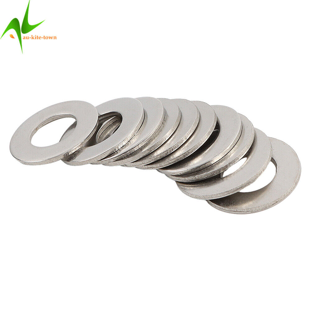 600Pcs 304 Stainless Steel Flat Washer Washers Assortment Set Value Kit 