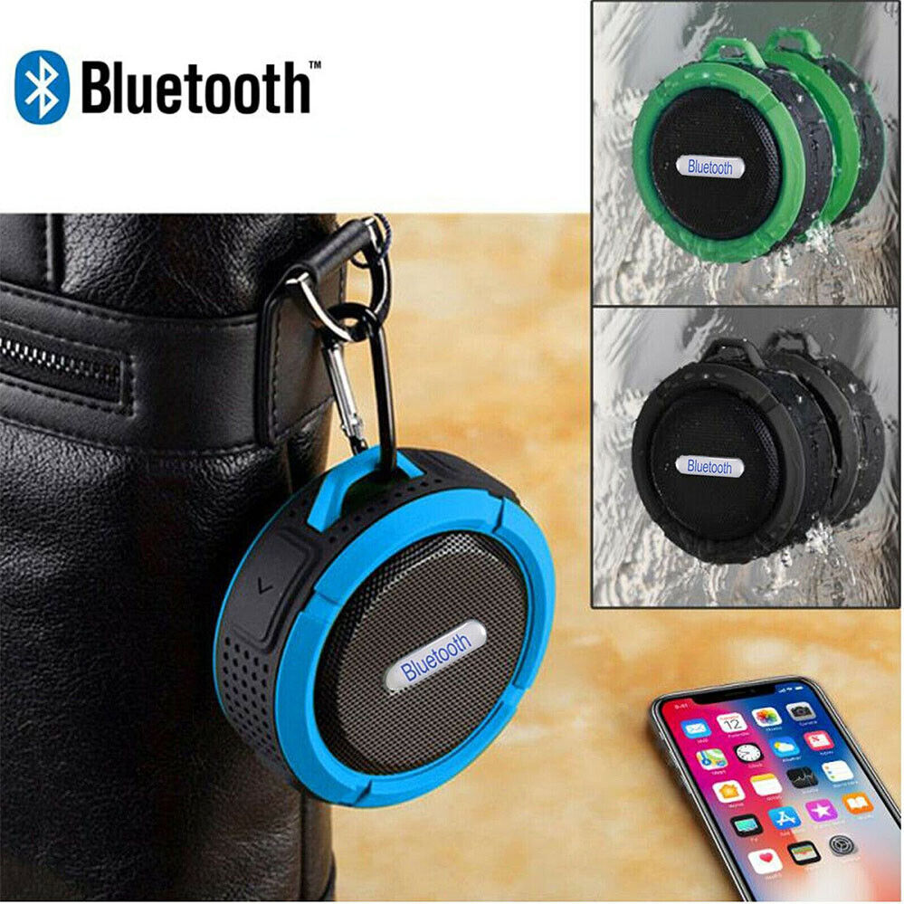 1/2X Portable Shower Handsfree Bluetooth Waterproof Music Speaker Wireless Car