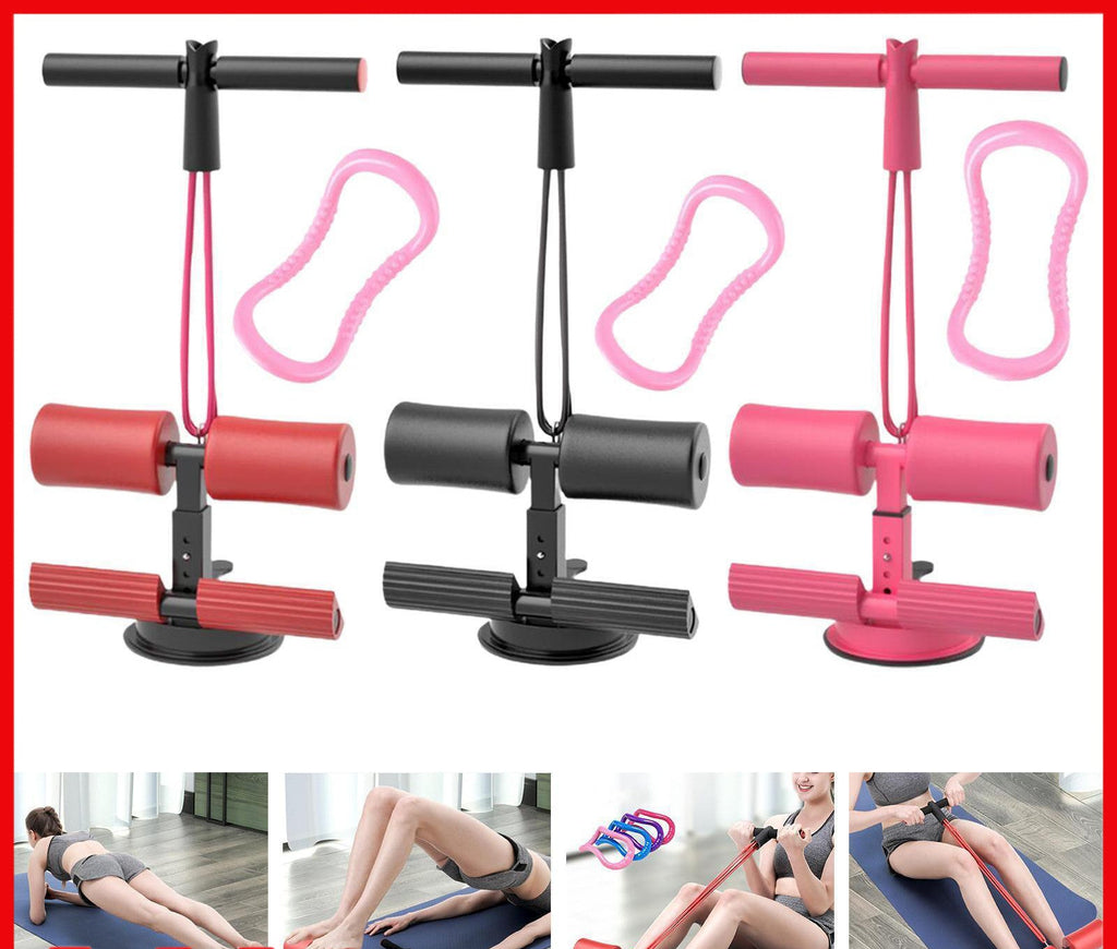 Floor Sit Up Bar Sit Up Assist Device with Suction Cup Abdominal Exercise