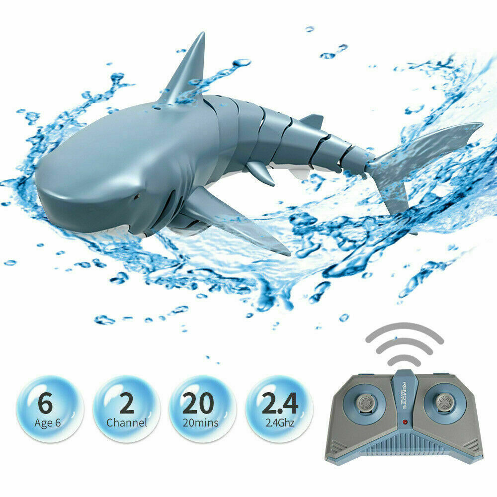 Whale Child Adult Prank Shark Electric Rc Remote Control Water Pool Lake Kid Toy
