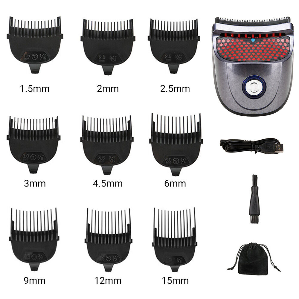 Pro Men'S Cordless Hair Clippers Beard Trimmer Electric Shaver Groomer Haircut