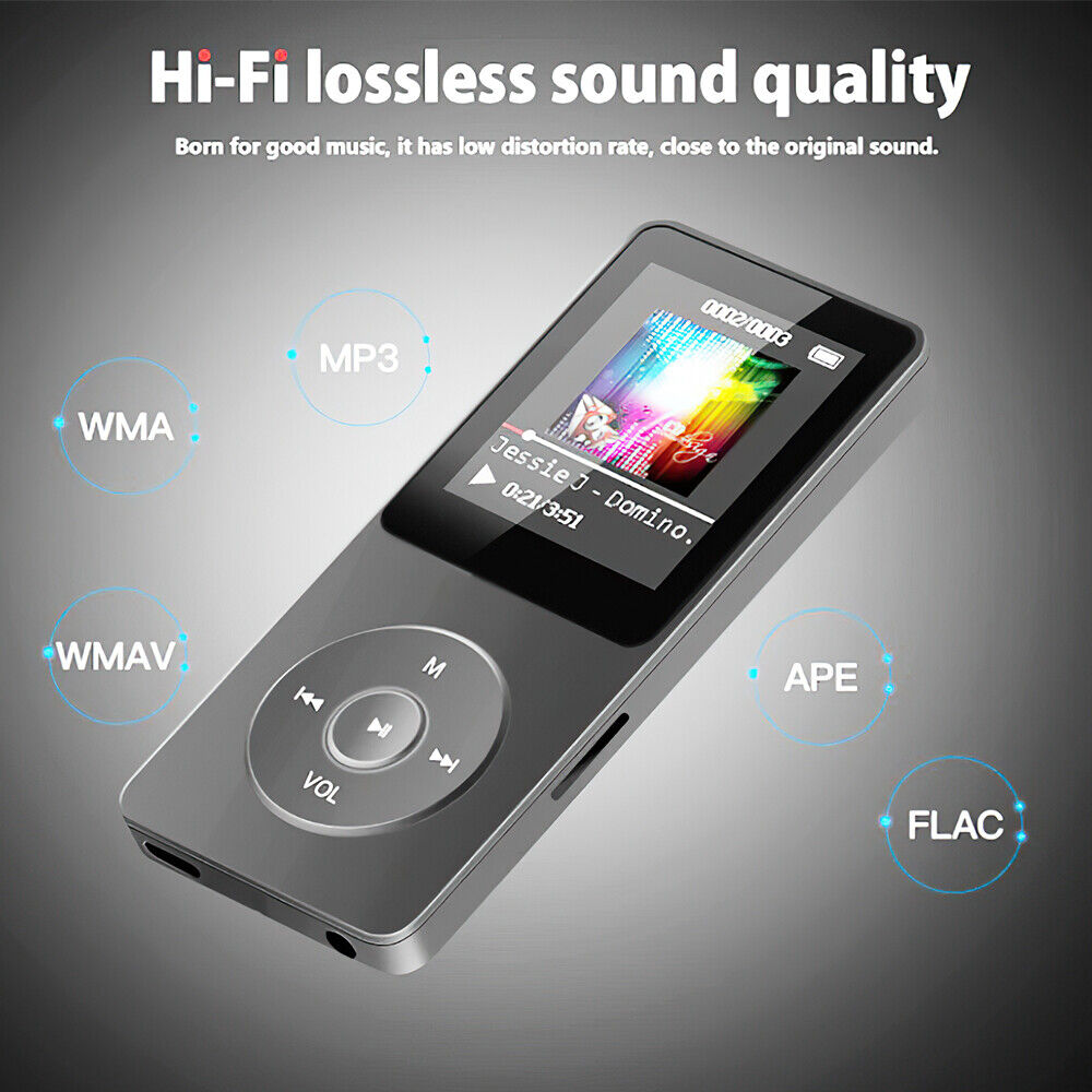 Support 128GB Bluetooth MP4/MP3 Lossless Music Player FM Radio Recorder Portable