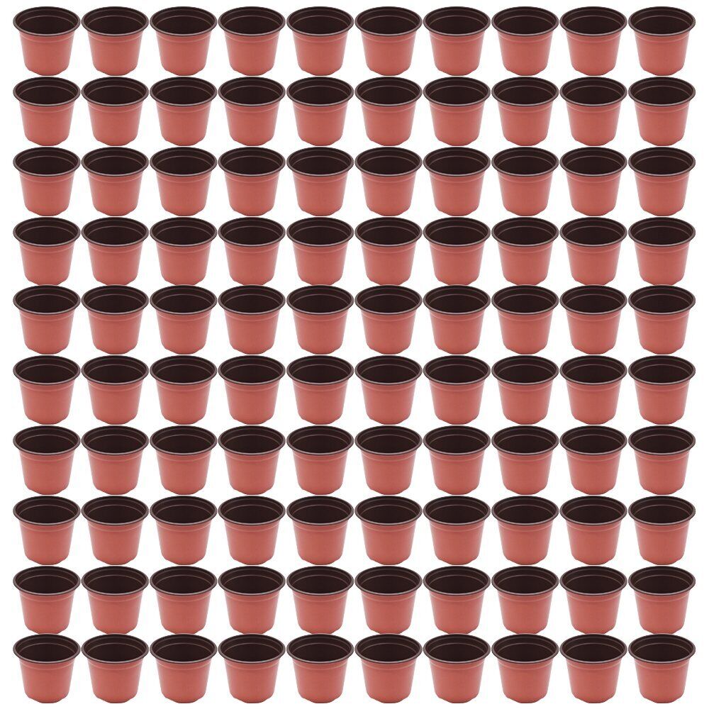 50/100Pcs Plastic Plant Flower Pots Nursery Seedlings Garden Plant Pot AU