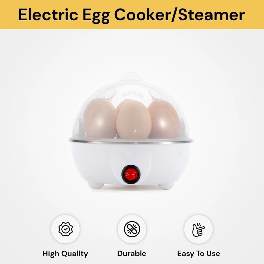 Electric Egg Cooker for Hard Boiled Egg Cooker 7 Eggs Egg Boiler Egg Steamer