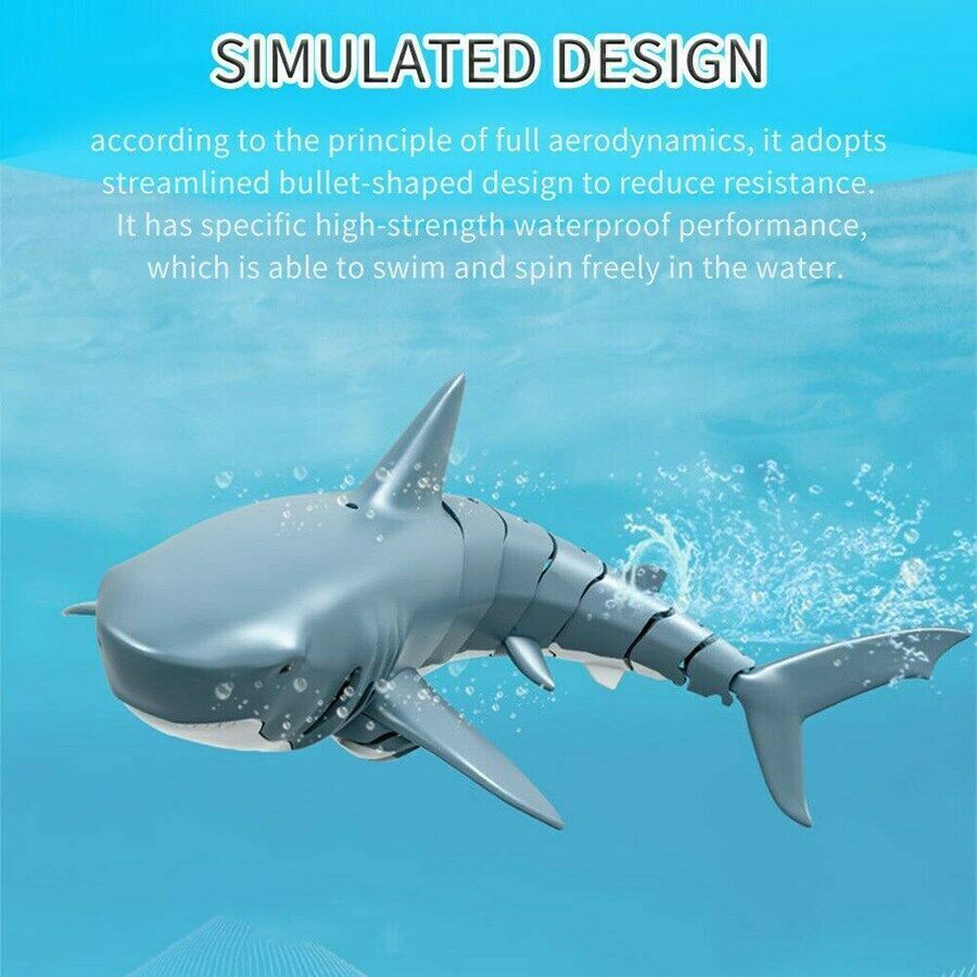 Whale Child Adult Prank Shark Electric Rc Remote Control Water Pool Lake Kid Toy