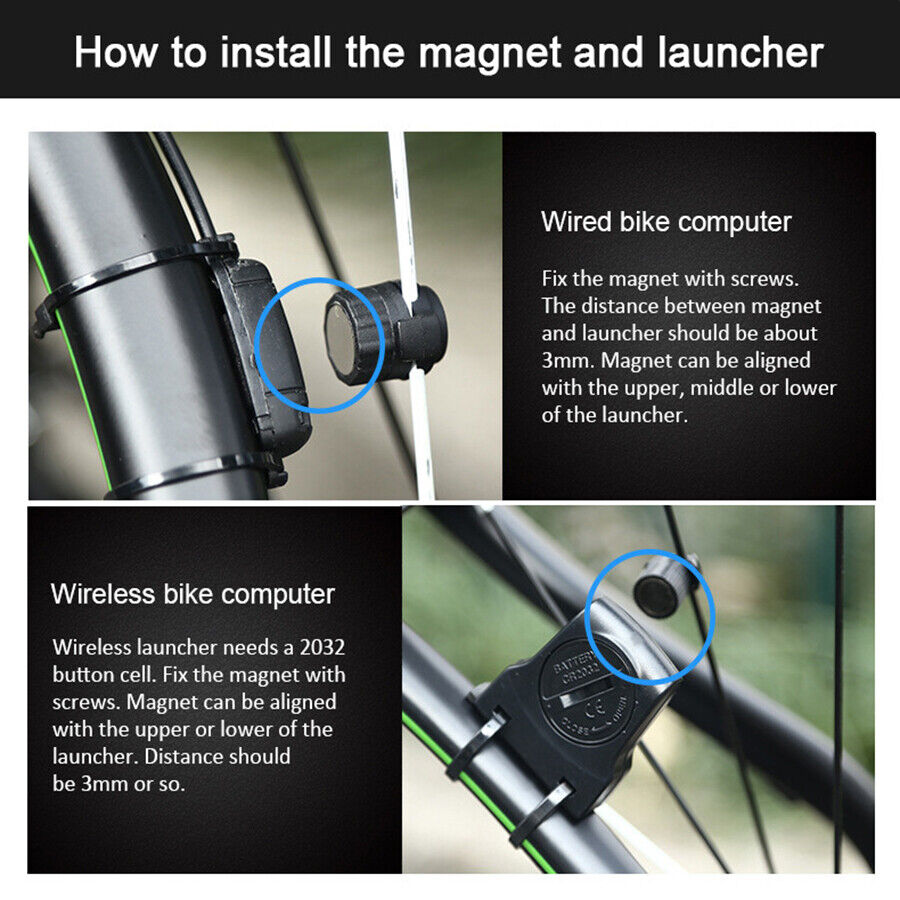 Wireless Cycling Bike Bicycle LCD Cycle Speedometer Computer Odometer Waterproof