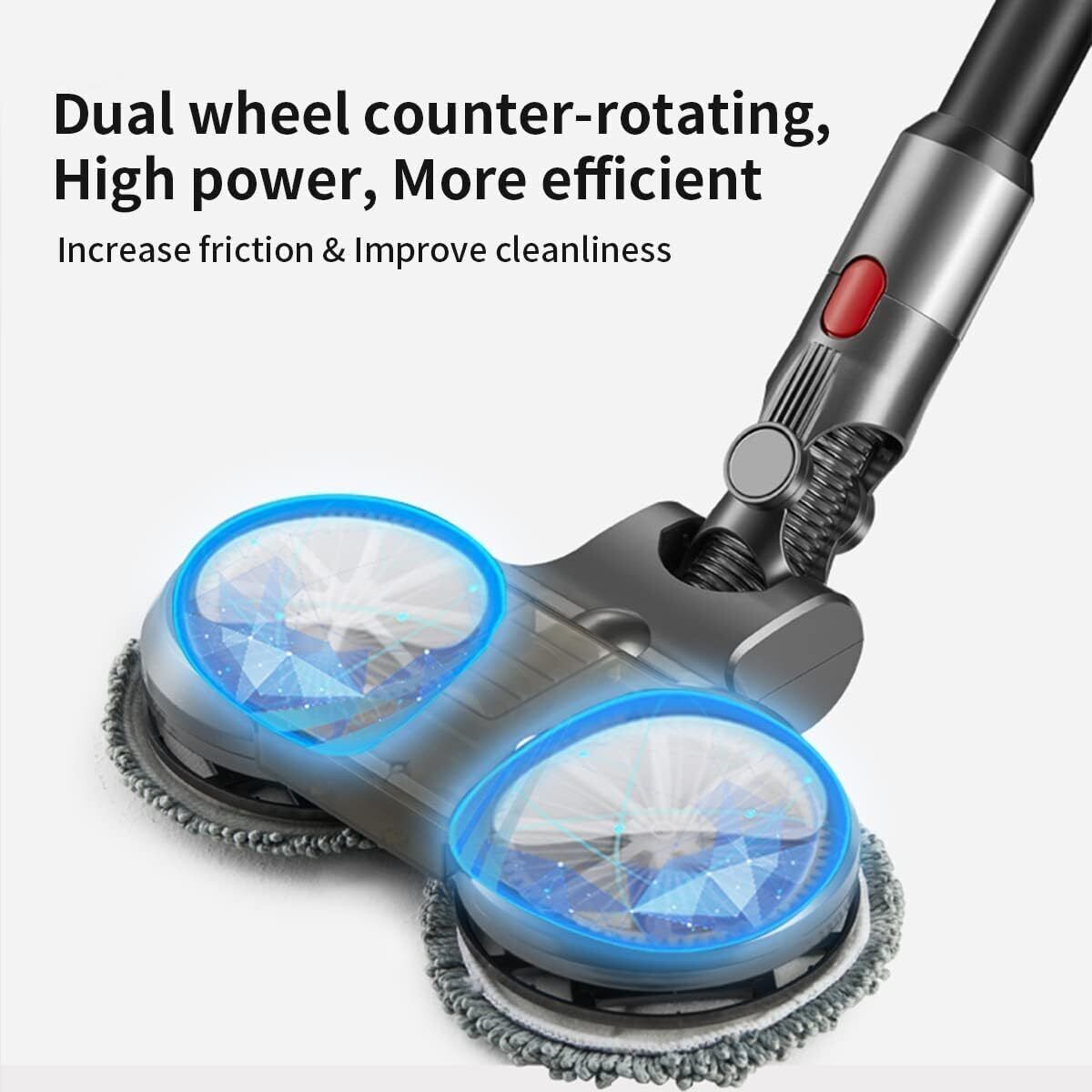Electric Motorised Mop Head for Dyson V7 V8 V10 V11 V15 Vacuum Cleaners W/6 Pads