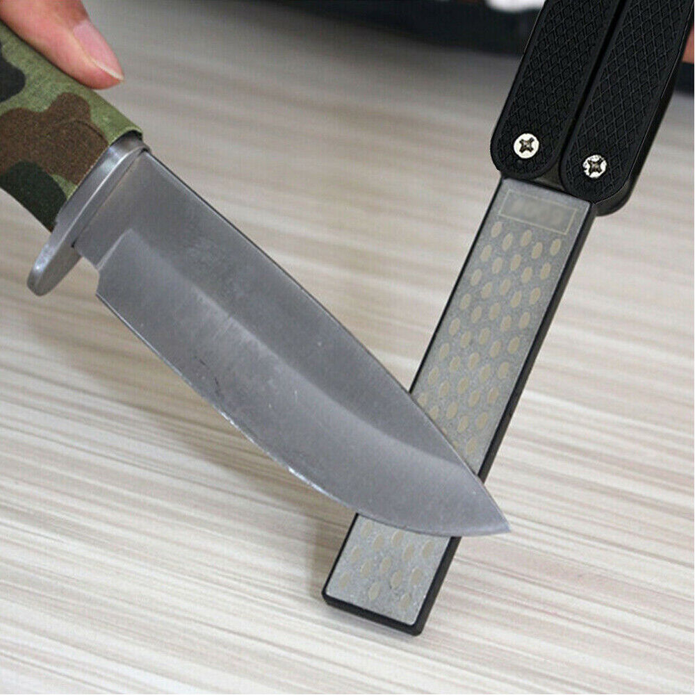 Folding Diamond Sharpener Knife Sharpening Stone for Garden Kitchen Outdoor