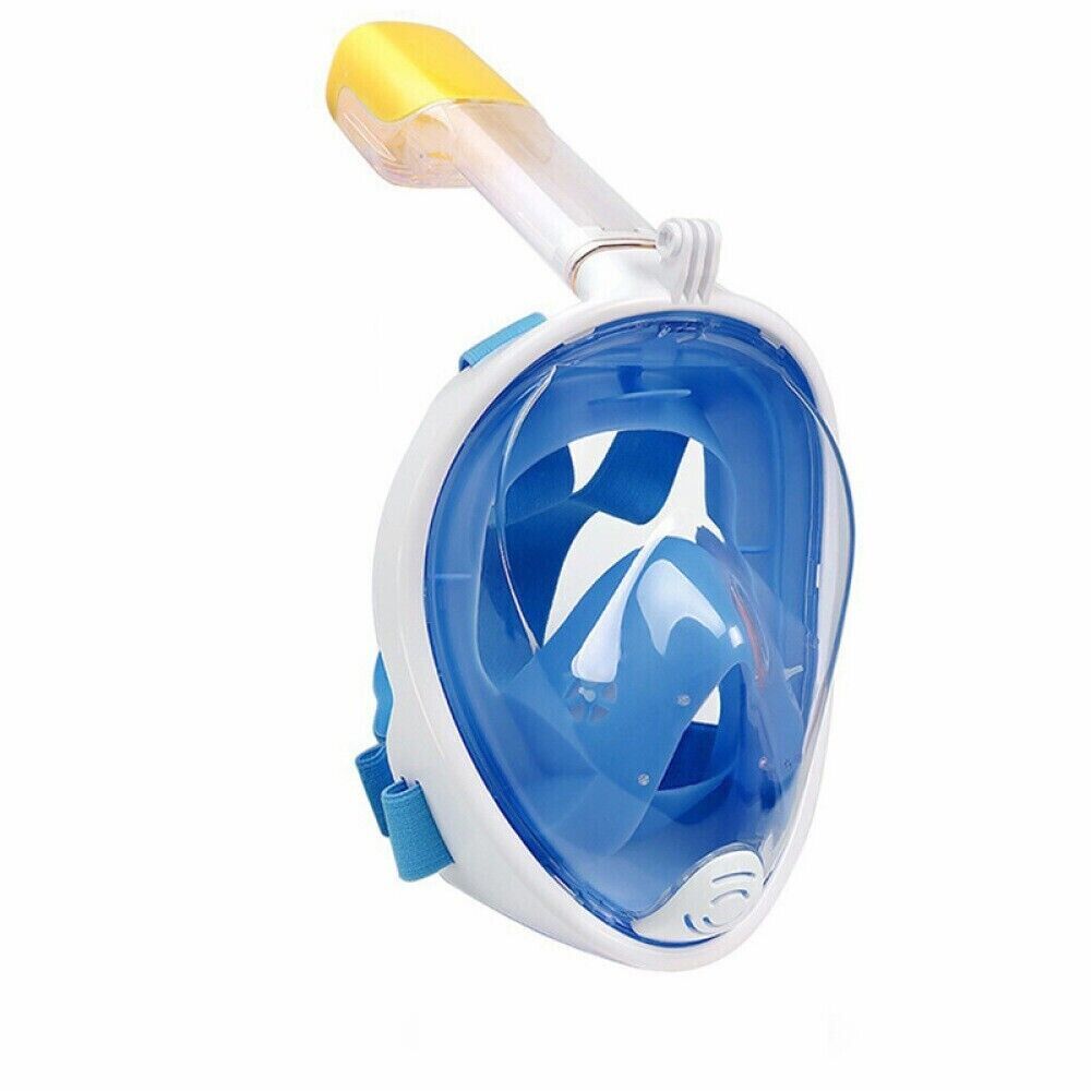Adult Full Face Snorkel Mask Diving Mask Snorkel Set Anti-Fog Swimming 180° View