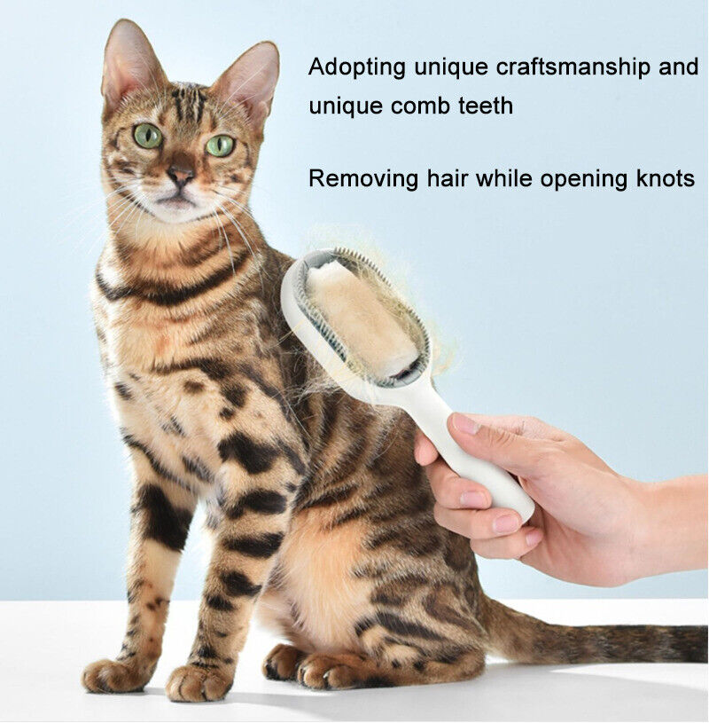 Cat Dog Hair Comb Massager Pet Knots Remover Brush with Water Tank Self-Cleaning