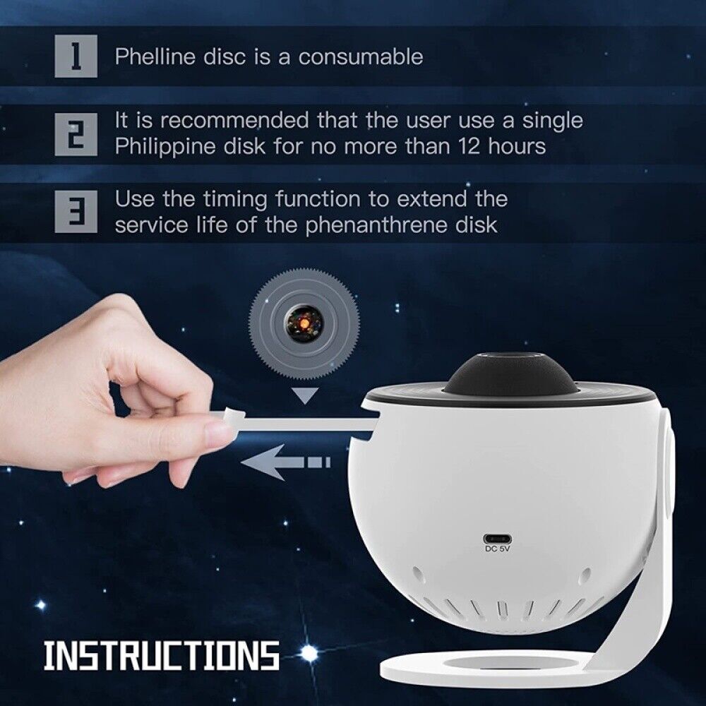 13in1 Planetarium Galaxy Star Projector Rotating Nebula Night Light Christmas
