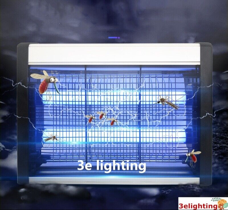 40W Electric UV Mosquito Fly Insect Pest Killer Bug Zapper Trap Lamp In/Outdoor