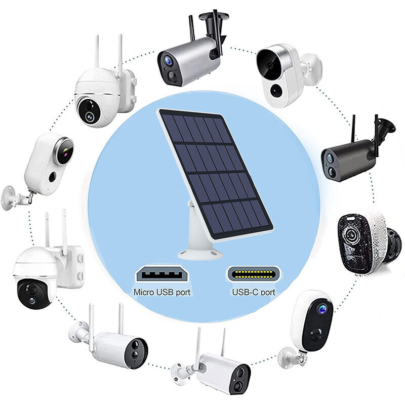 Eufy Eufycam Cam E/2C/2/2 Pro USB Solar Panel Charger Security Camera Panel