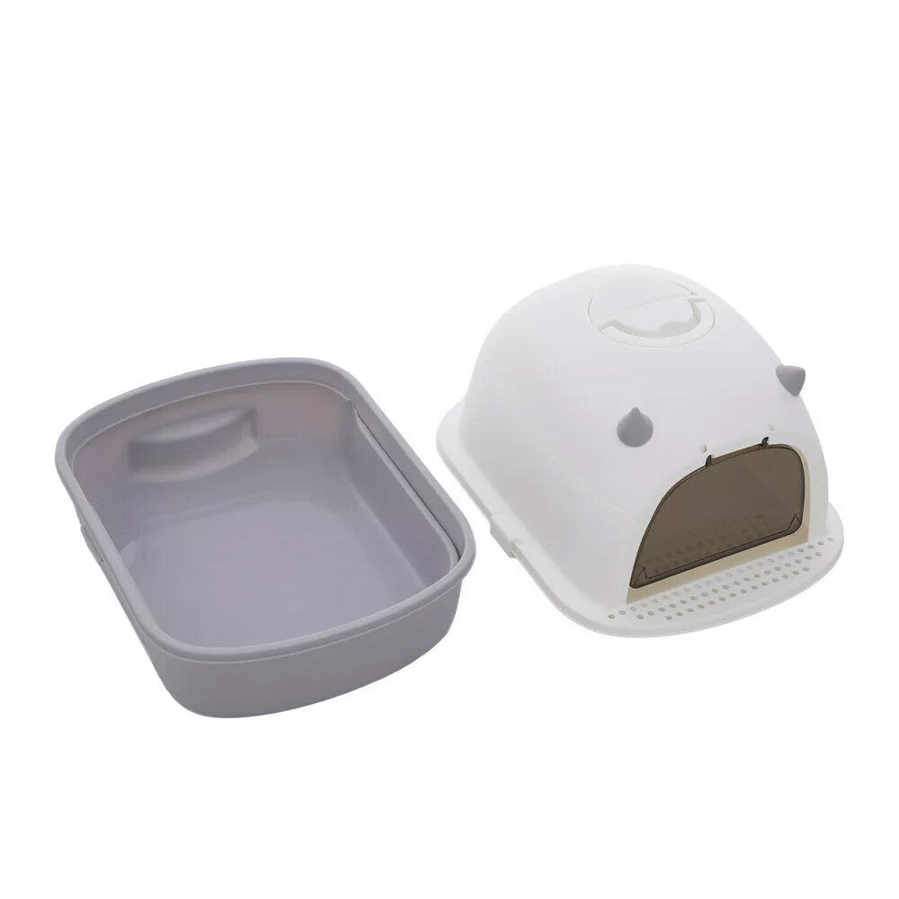 Large Cat Litter Box Self Cleaning Pan Drawer Anti-Splashing Cat Potty Tray AU