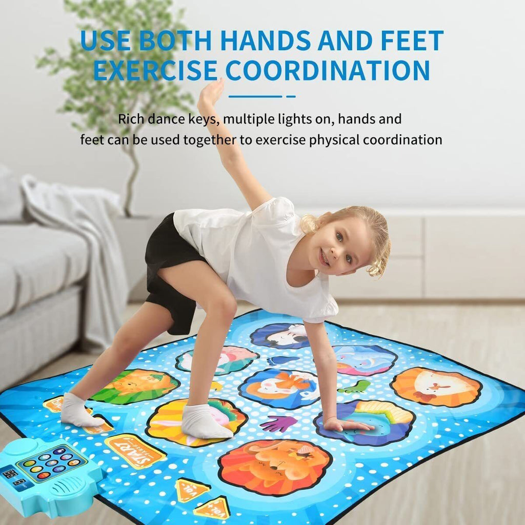 Kids Dance Mat Electronic Dance Pad Musical Dance Play Mat Play Mat Toy Gift 
