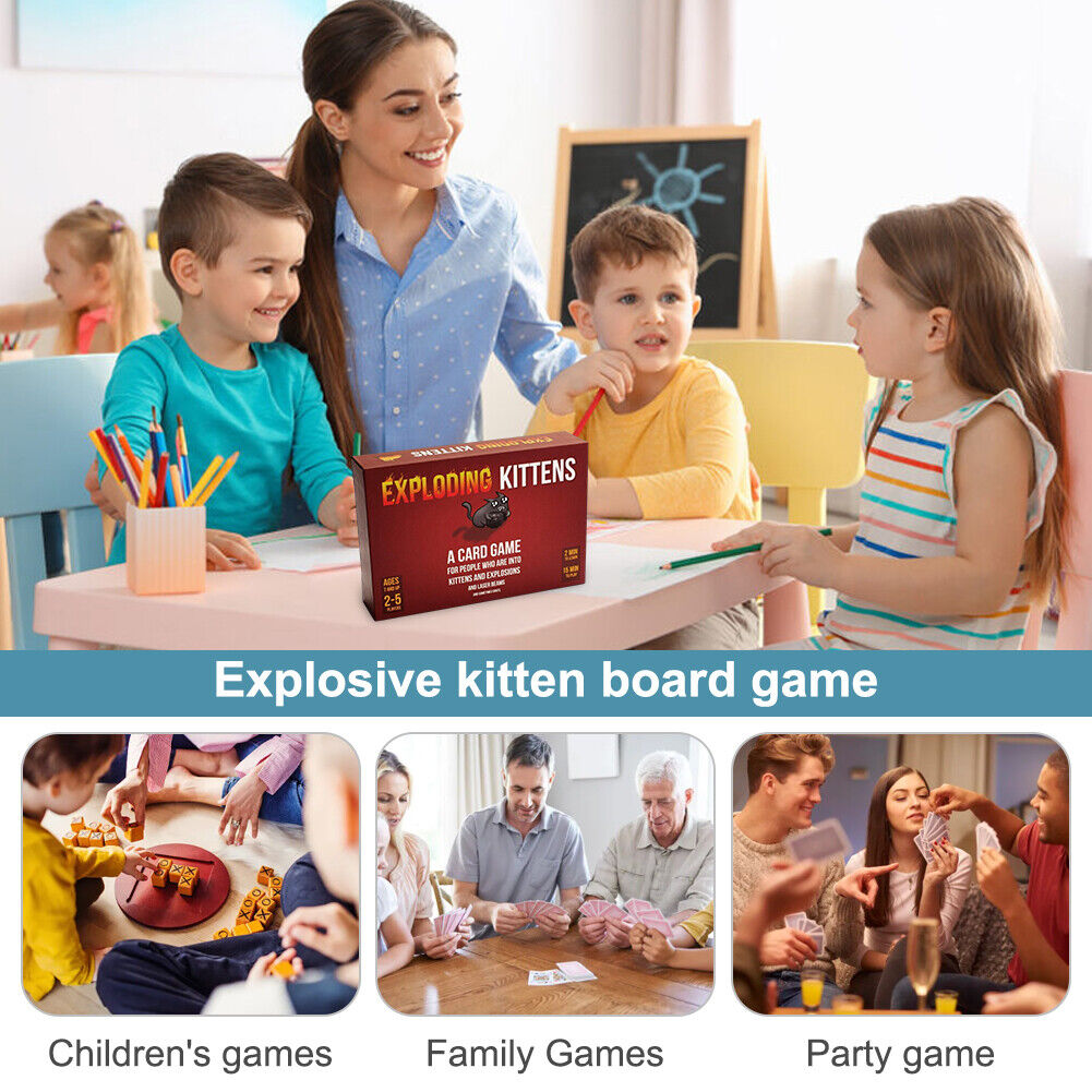 Exploding-Kittens Original Edition Card Games Party Game for Adults Teens Kids