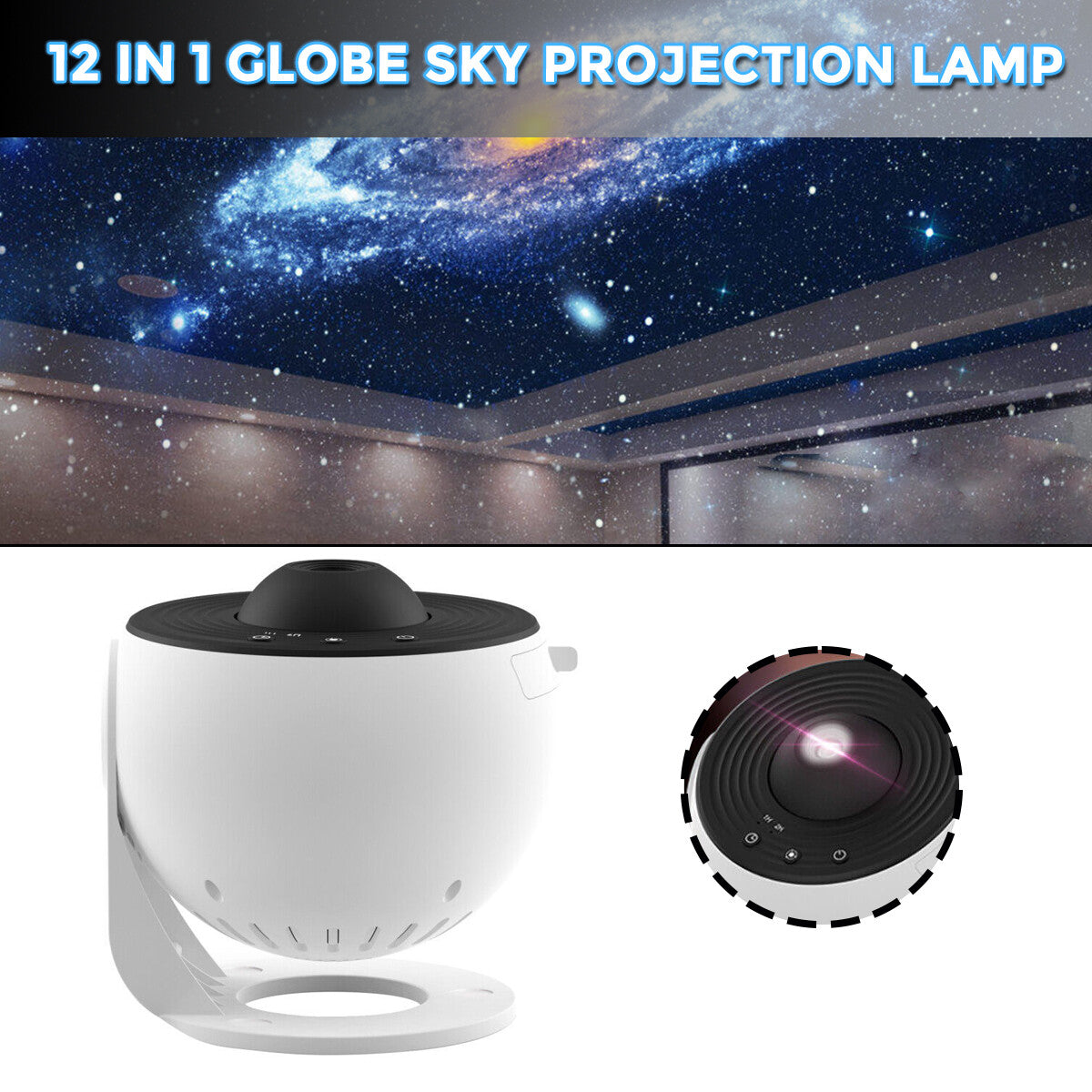 13in1 Planetarium Galaxy Star Projector Rotating Nebula Night Light Christmas