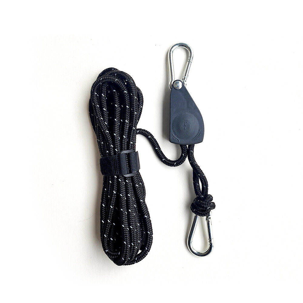 NEW 4M*4Mm-5M*6Mm Adjustable Guy Line Camping Ratchet Pulley Tent Guide Rope