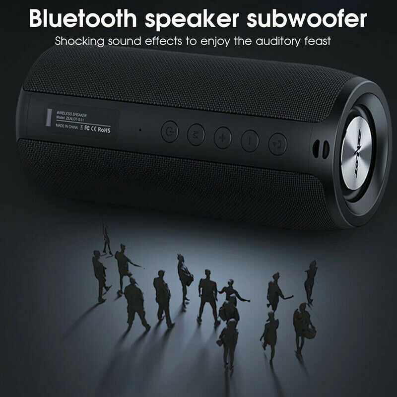 Waterproof Wireless Bluetooth Speakers Handsfree Mic Micro SD/USB/AUX Speaker