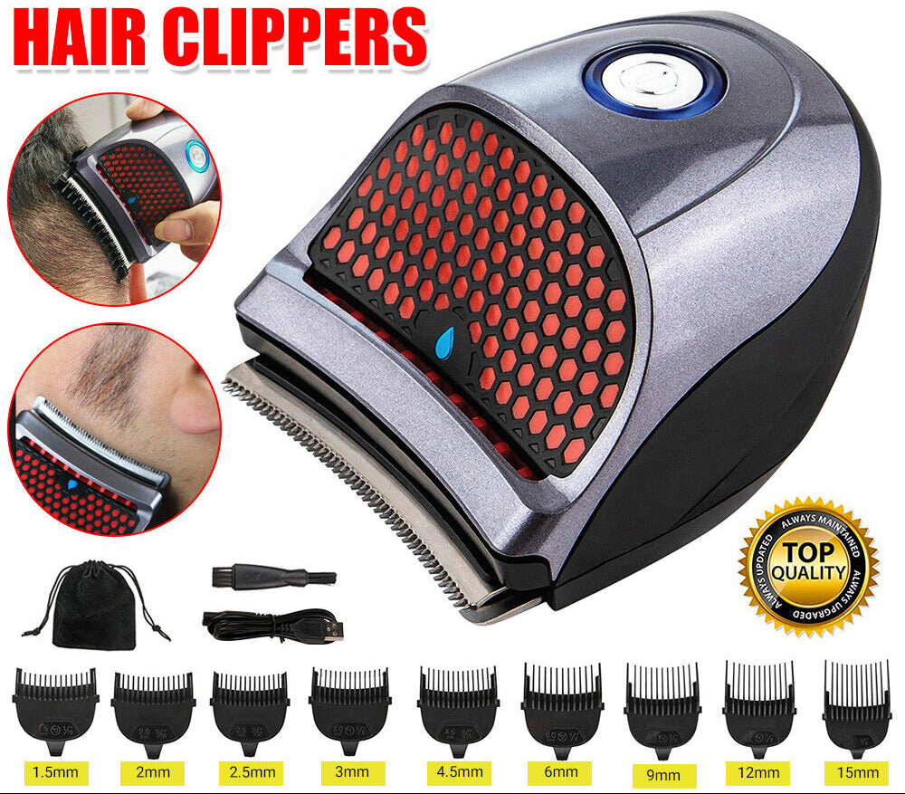Pro Men'S Cordless Hair Clippers Beard Trimmer Electric Shaver Groomer Haircut