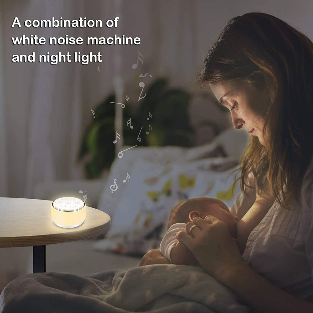 34 Soothing Sounds Maker Noise Machine Baby Sleeping Adults Kids Night Light 