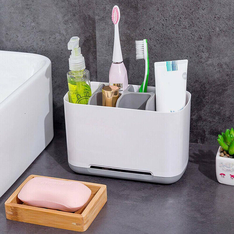 Electric Toothbrush Holder Storage Bathroom Caddy Large Multifunction Organizer