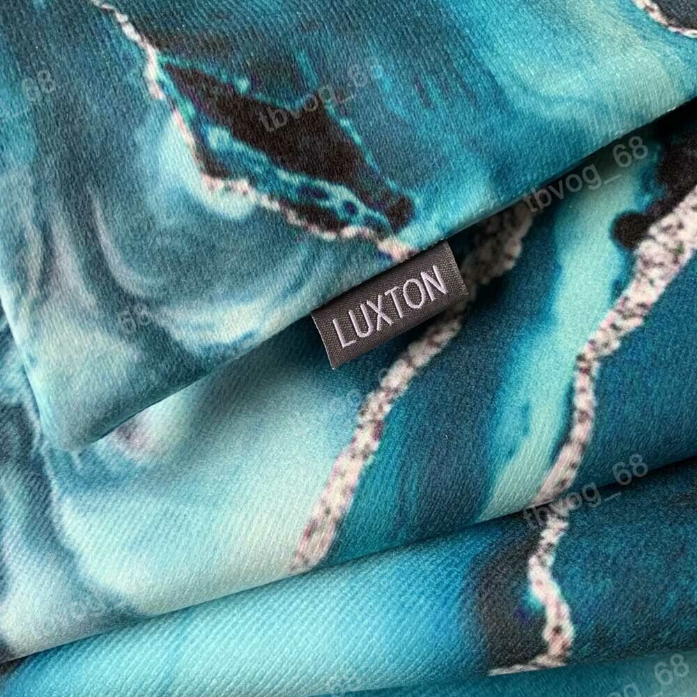 Aqua Turquoise Blue Home Decor Cushion Cover Teal Abstract Cushion Cover
