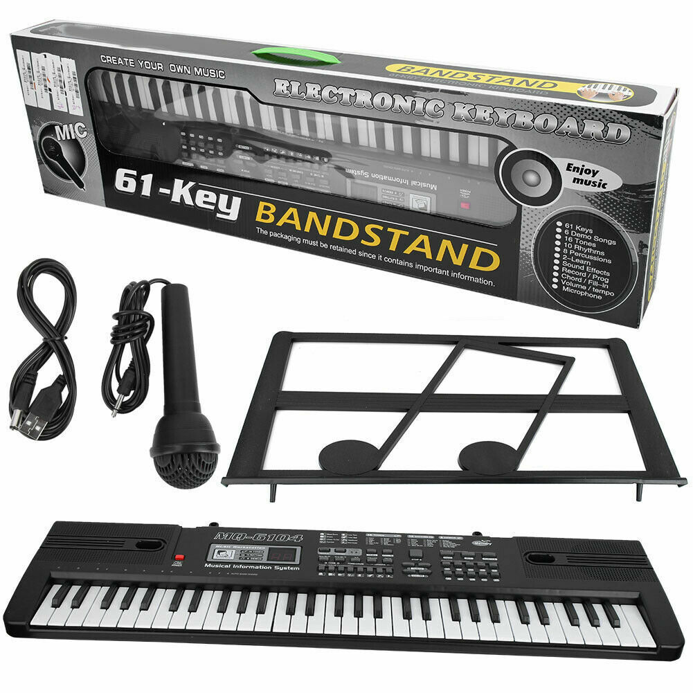 61 Keys Digital Music Electronic Keyboard Electric Piano Musical Instrument Kids
