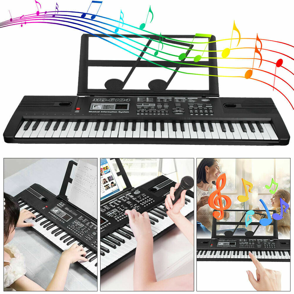 61 Keys Digital Music Electronic Keyboard Electric Piano Musical Instrument Kids