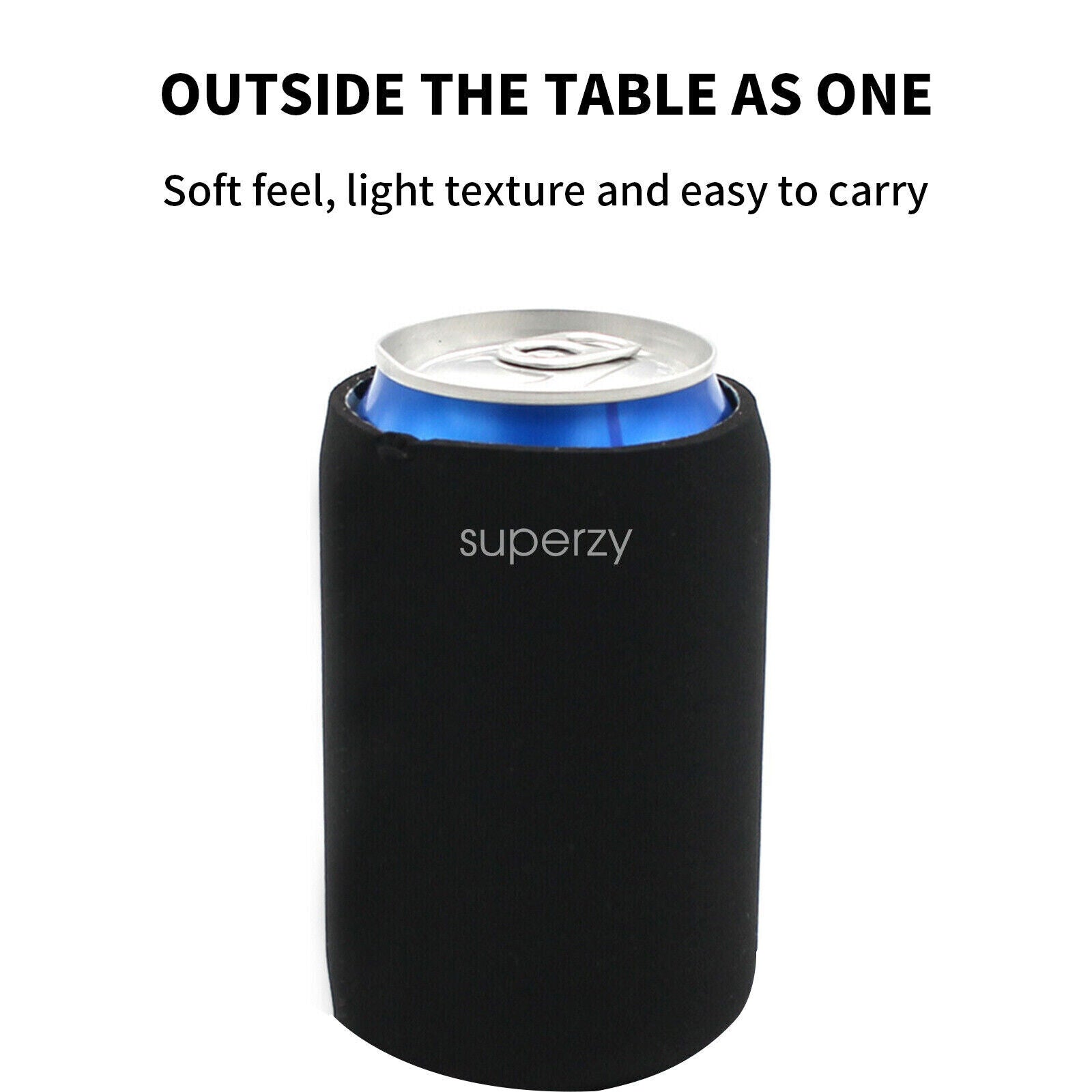 50X Stubby Cooler Foldable Blank Can Stubby Cooler Holder Cooler Heat Transfer