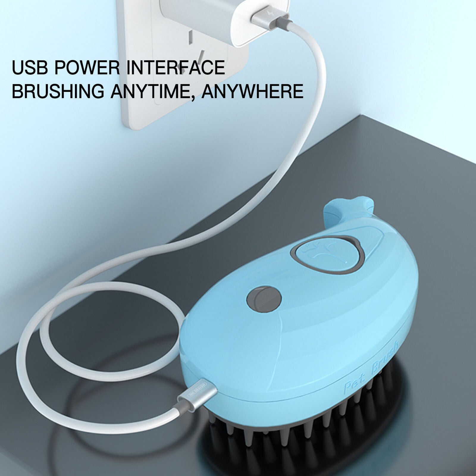 3 in 1 Electric Spray Massage Pet Comb Dog Hair Removal Comb Cat Steam Brush