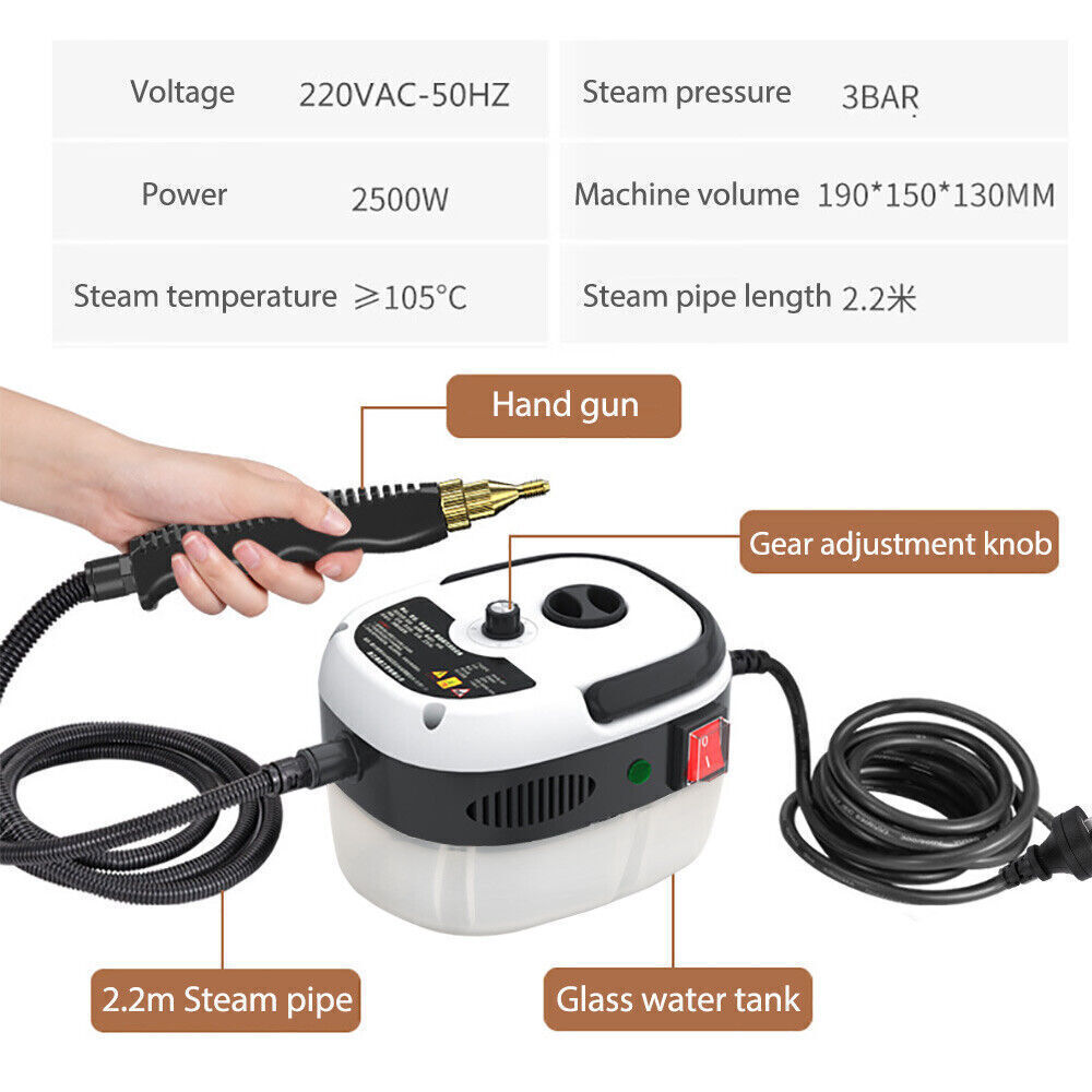 Steam Cleaner 2500W High Temperature Household Kitchen Cleaning High Pressure