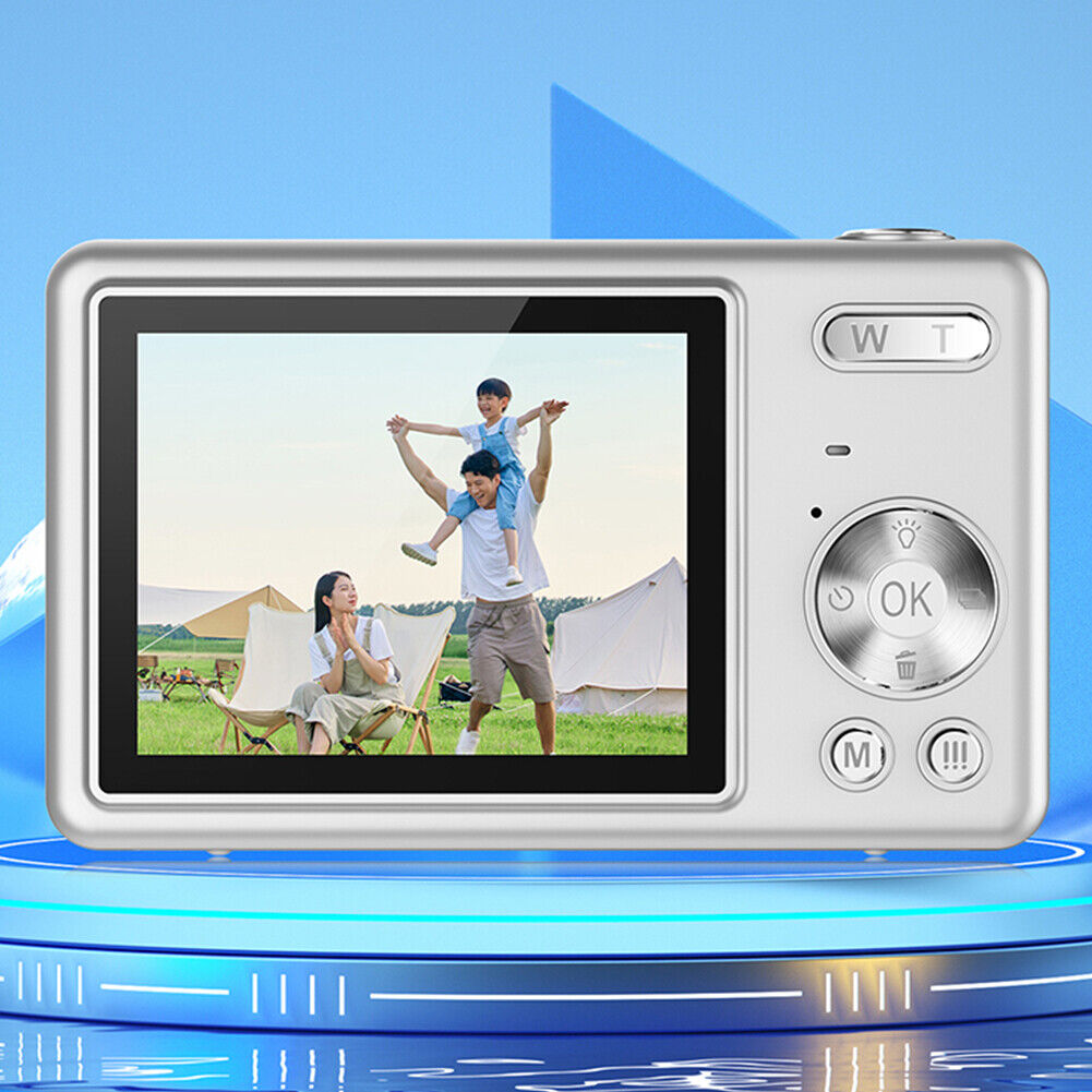 4K HD 1080P Digital Camera 16X Zoom Portable Vlogging Camera 2.4 Inch IPS Screen